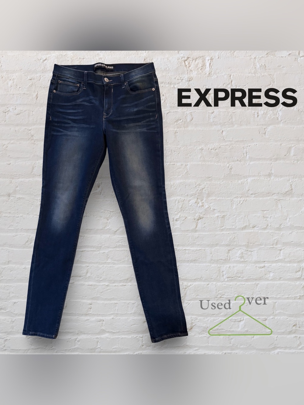 Express Legging Mid Rise Dark Wash Skinny Jeans Women’s Size 10 NWOT